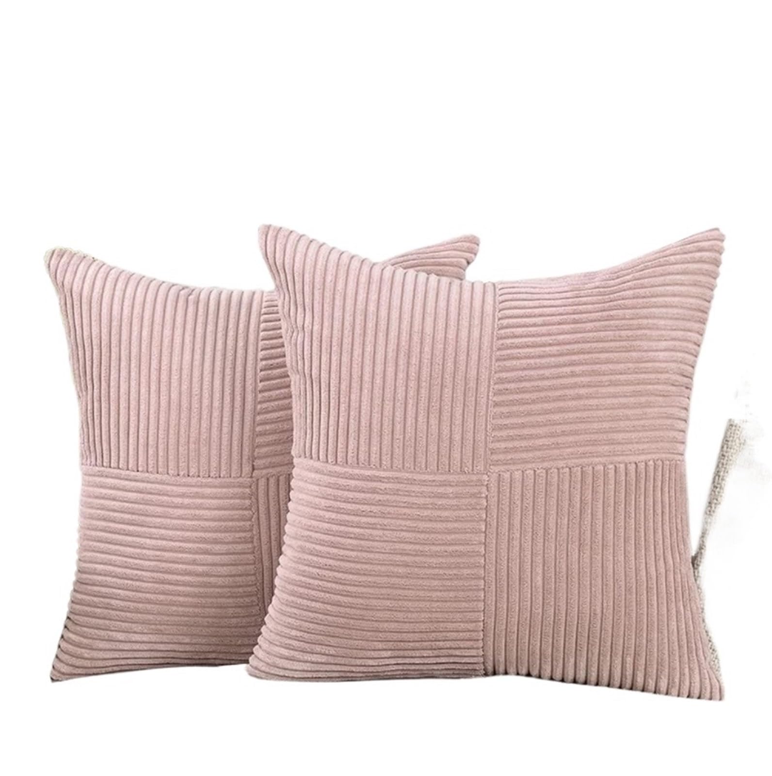 Housse coussin velours côtelé gris pour protéger un dossier de canapé