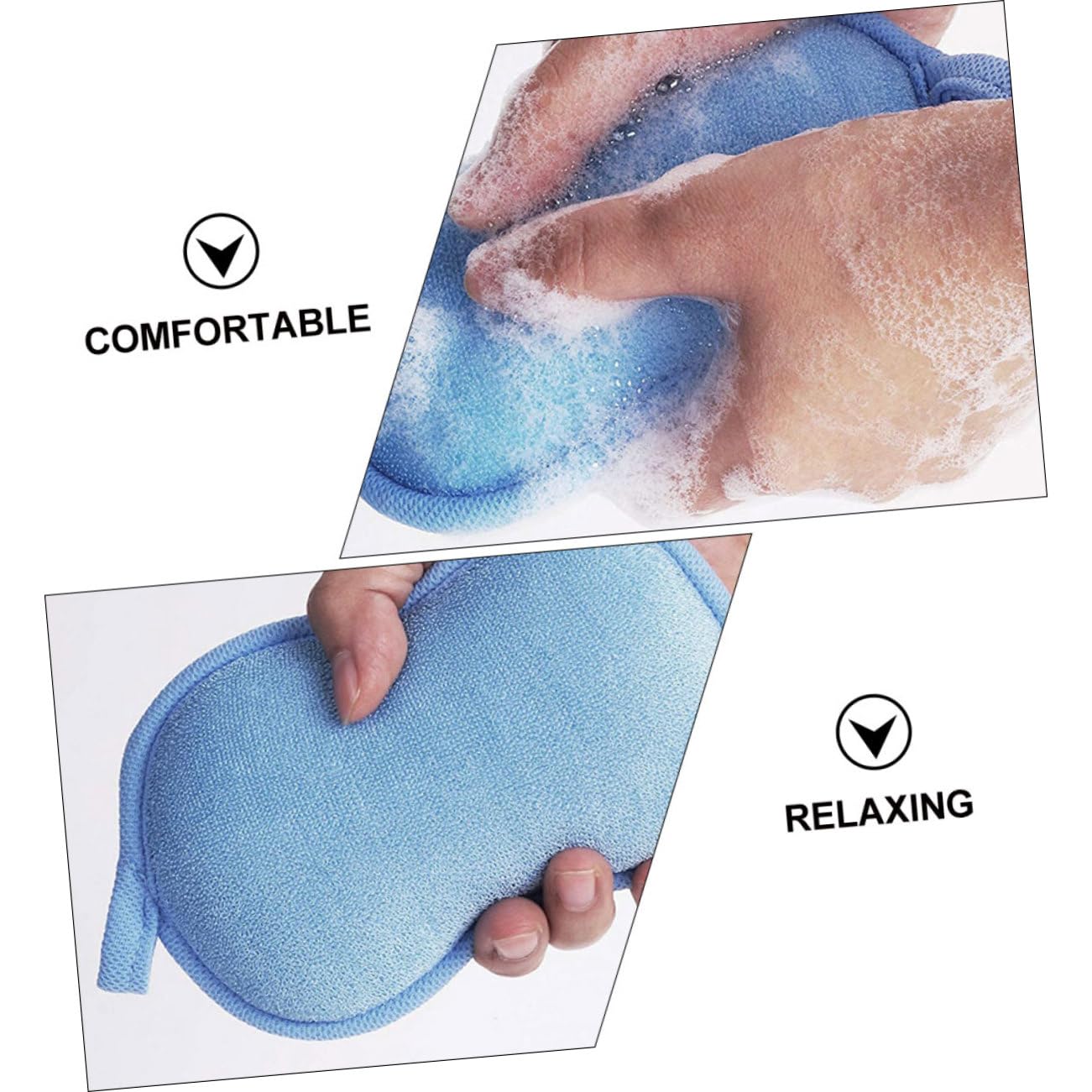 Healeved Lot De 3 Éponges Exfoliantes En Forme De Cacahuète Pour Garçons Et Filles Brosse De Bain Pour Nouveau-nés Éponges Exfoliantes Pour La 4 Pièces X 3
