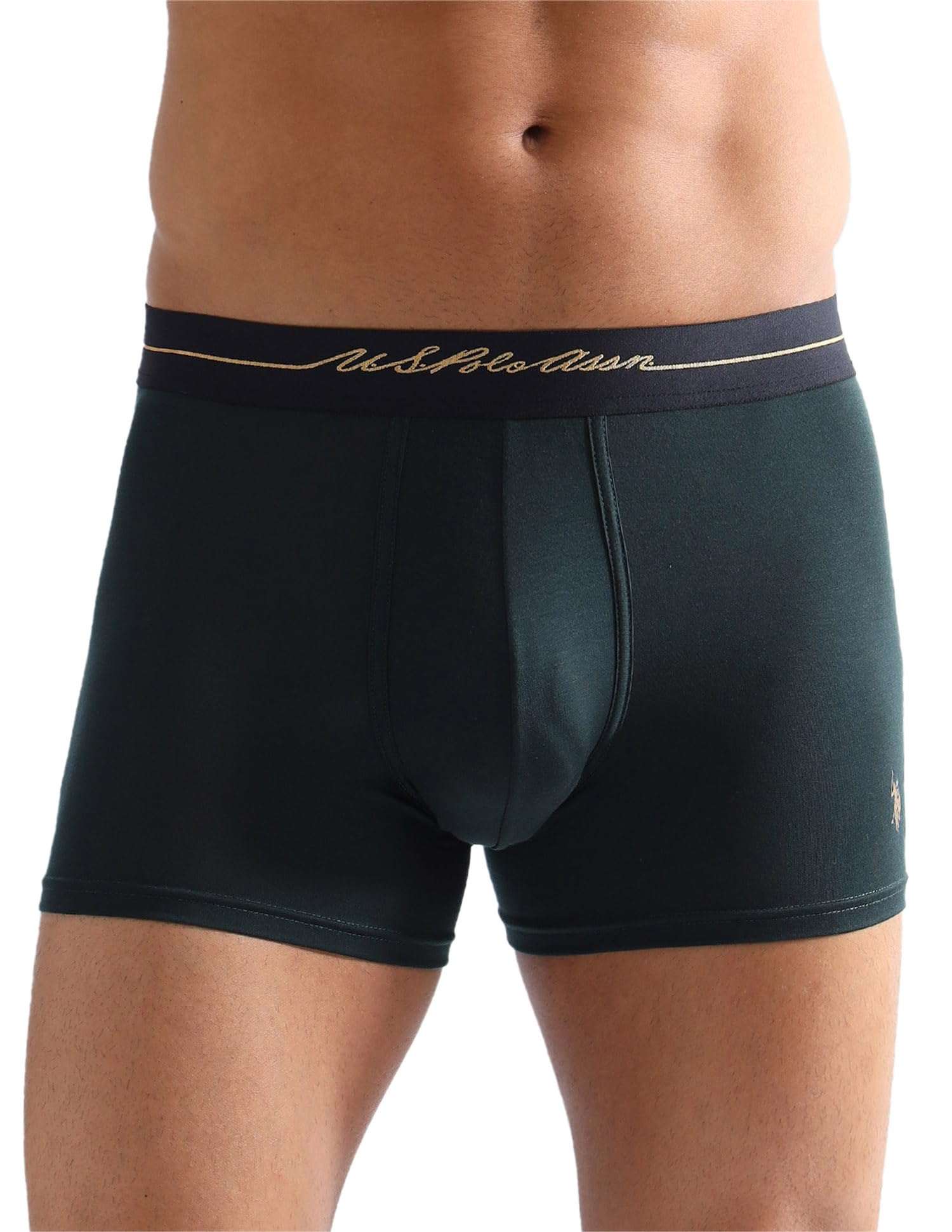 U.S. Polo Assn. Men's Anti Microbial Solid PT004 Underwear Trunks - Pack of 1-picture-38