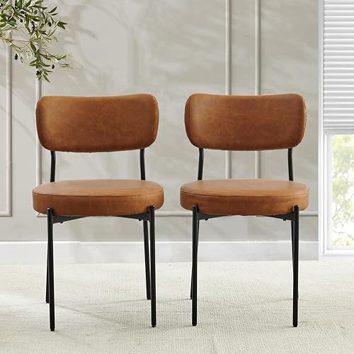 Miniatura 12 de Juego de 6 sillas de comedor de color gris jaspeado claro, sillas de comedor modernas con asiento acolchado y patas de metal resistentes, silla de