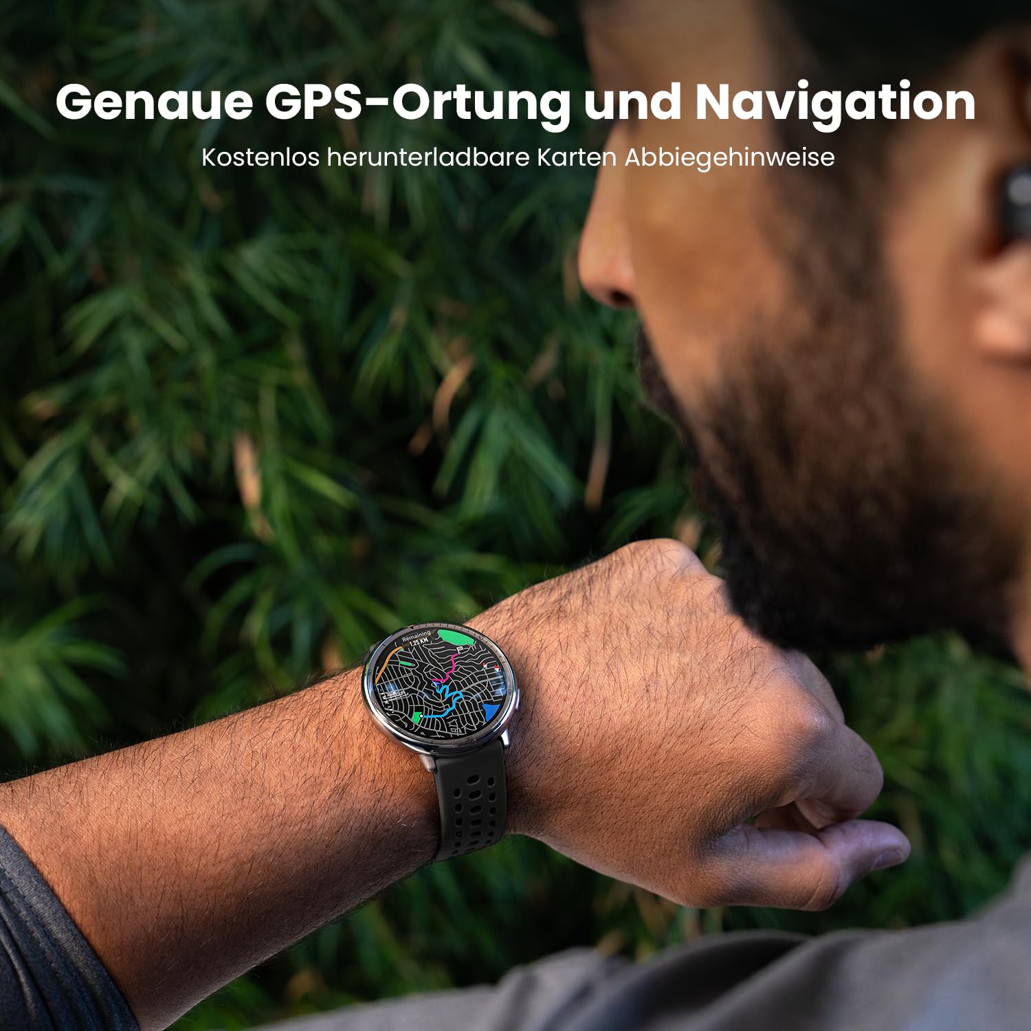 Amazfit Active 2 Smart Watch 44mm, AI, Sprachsteuerung, GPS und kostenloses Kartenmaterial, 10 Tage Akku, Fitness Tracker mit 160plus Sportmodi, 5 ATM wasserdicht für Android und iPhone