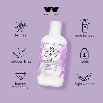 Bumble and bumble. Curl Light Defining Styling Cream | For Moisturized Flexible Curls | Frizz Control | Curly, Wavy | With Jojaba, Avocado + Coconut Oil | Standard Size, 250 ml