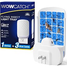 Flying Insect Trap for Indoors, Plug-in Bug Catcher for Gnats, Fruit Flies