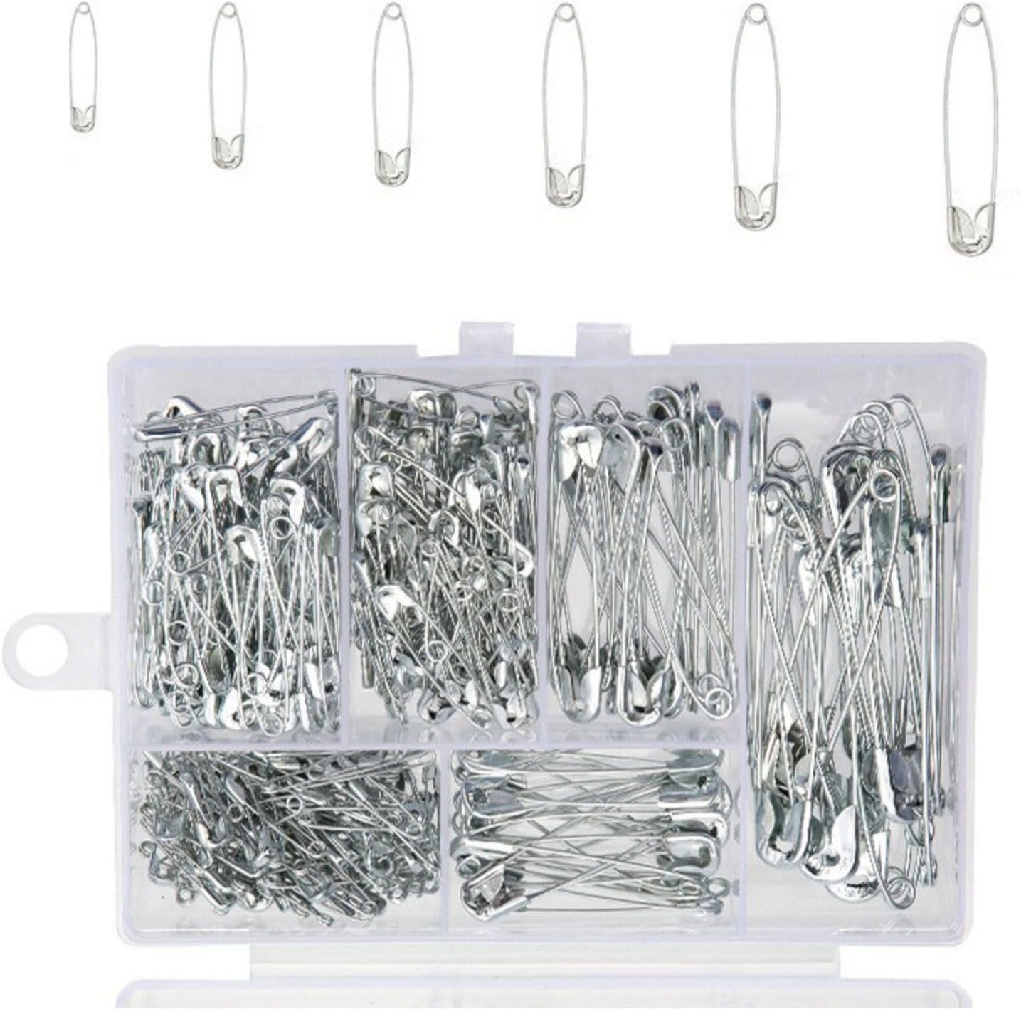 30Pcs 6 Different Safety Pins, Stainless Steel Blanket Pins for DIY Crafts, Sewing, Blanket, Crafts and Decorations