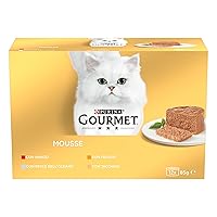 GOURMET Gold - Cibo Umido Gatto Adulto, Mousse con Pesce dell'Oceano