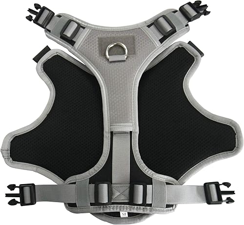 Miniatura 3 de Albcorp - Chaleco arnés táctico para perro  chaleco para perro de servicio sin acción tirante  con gancho extraíble reflectante y parches para
