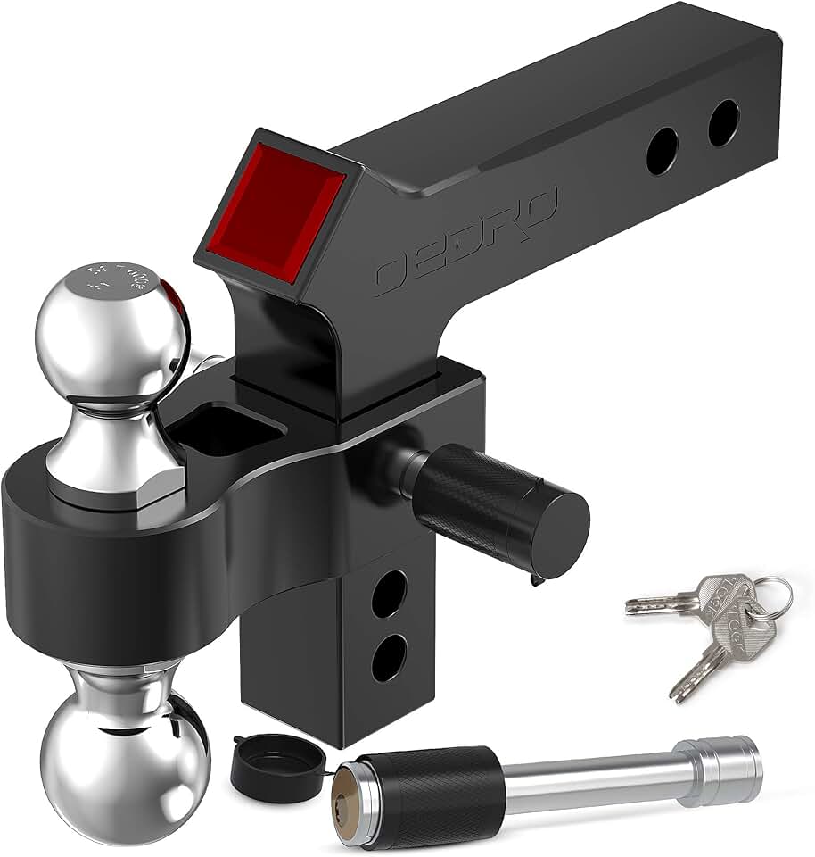 trailer hitch adjustable ball mount