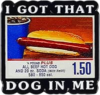 Funny 'I Got That Dog In Me' Enamel Pin - Retro Hot Dog Meme Badge for Jackets, Bags, Hats | Fast Food Lover Gift