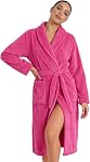 HEARTNICE Womens Fleece Robes, Soft Plush Long Bathrobe, Thick Kimono Robes for Womens, Warm House Coat