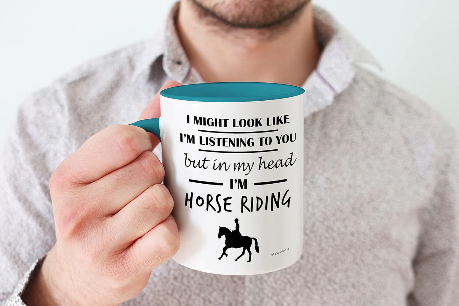 Stuff4 Horse Gifts for Women Men, in My Head I'm Horse Riding, Riding Gifts for Lovers Mugs Girls - Image 5