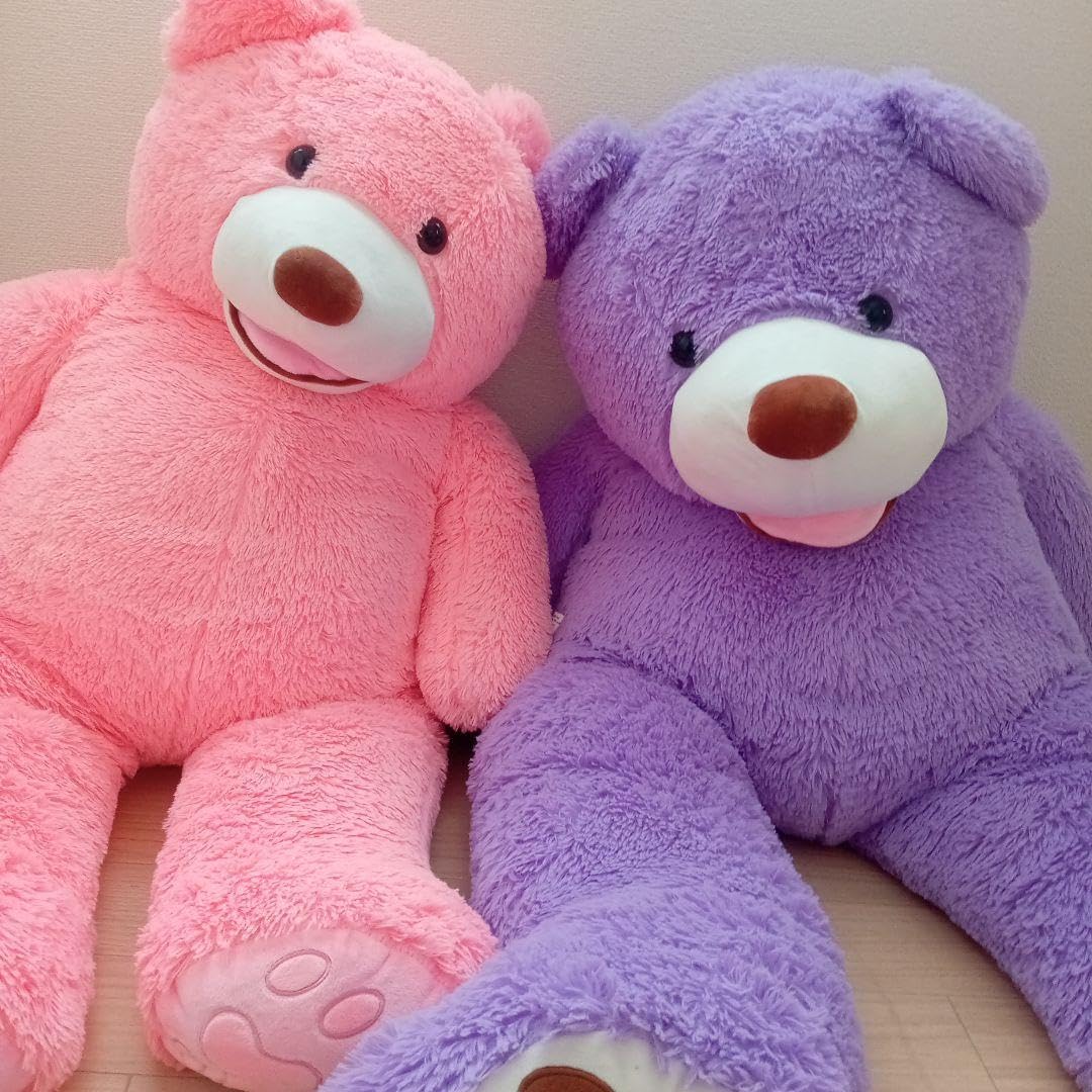 ピンクのクマ型ぬいぐるみ3体セット クマのモコ ピンク Sサイズ 童心 くま ぬいぐるみ クマ