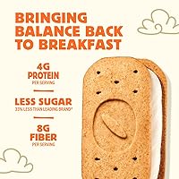 Vista 4 de Olyra Vanilla Sandwich Breakfast Biscuits,Organic Snacks, Low Sugar, Vegan Cookies, USDA Certified, Non GMO, Snacks for Kids and Adults (Pack of 24)