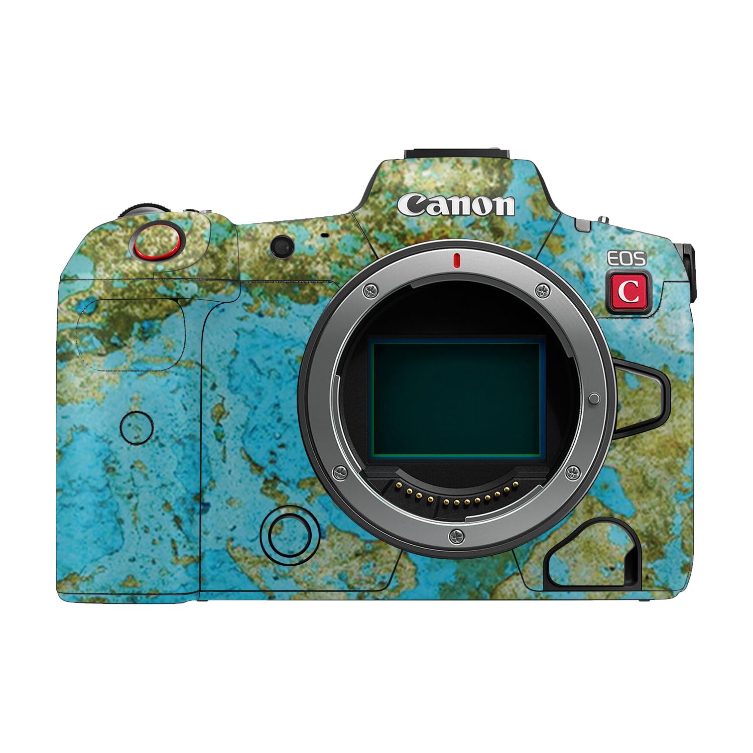 Camera Skin Compatible with Canon EOS R5C (2022) - Teal Marble - Premium 3M Vinyl Protective Wrap Decal Cover - Easy to Apply | Crafted in the USA by MightySkins