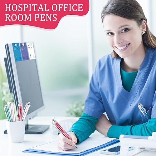 Miniatura 7 de Geyoga Juego de 60 cuadernos divertidos para enfermeras con bolígrafos, juego de regalos de agradecimiento a la enfermera, mini notas adhesivas para