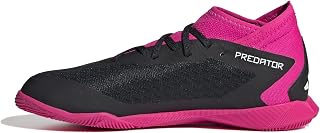 adidas Unisex Youth Predator Accuracy.3 Indoor Football Boots, Core Black/Ftwr White/Team Shock Pink 2, 13.5 UK