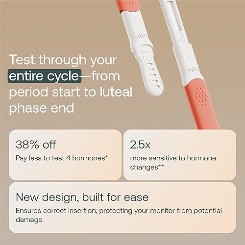 Miniatura 26 de Mira Varitas Fertility Max, tiras de prueba de ovulación para mujeres, confirmar y predecir la ovulación en casa, rastrea PdG, LH y E3G, uso