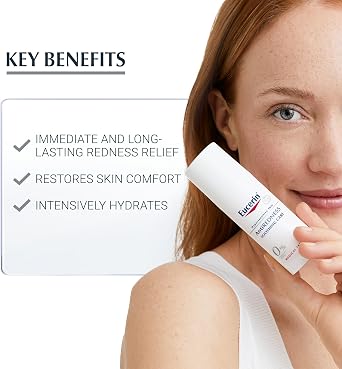 Eucerin AntiRedness Soothing Care Night and Day Cream 50ml, Face Moisturiser for Hypersensitive and Redness-Prone Skin, Rich Anti-Redness Face Cream, Fragrance-Free Formula