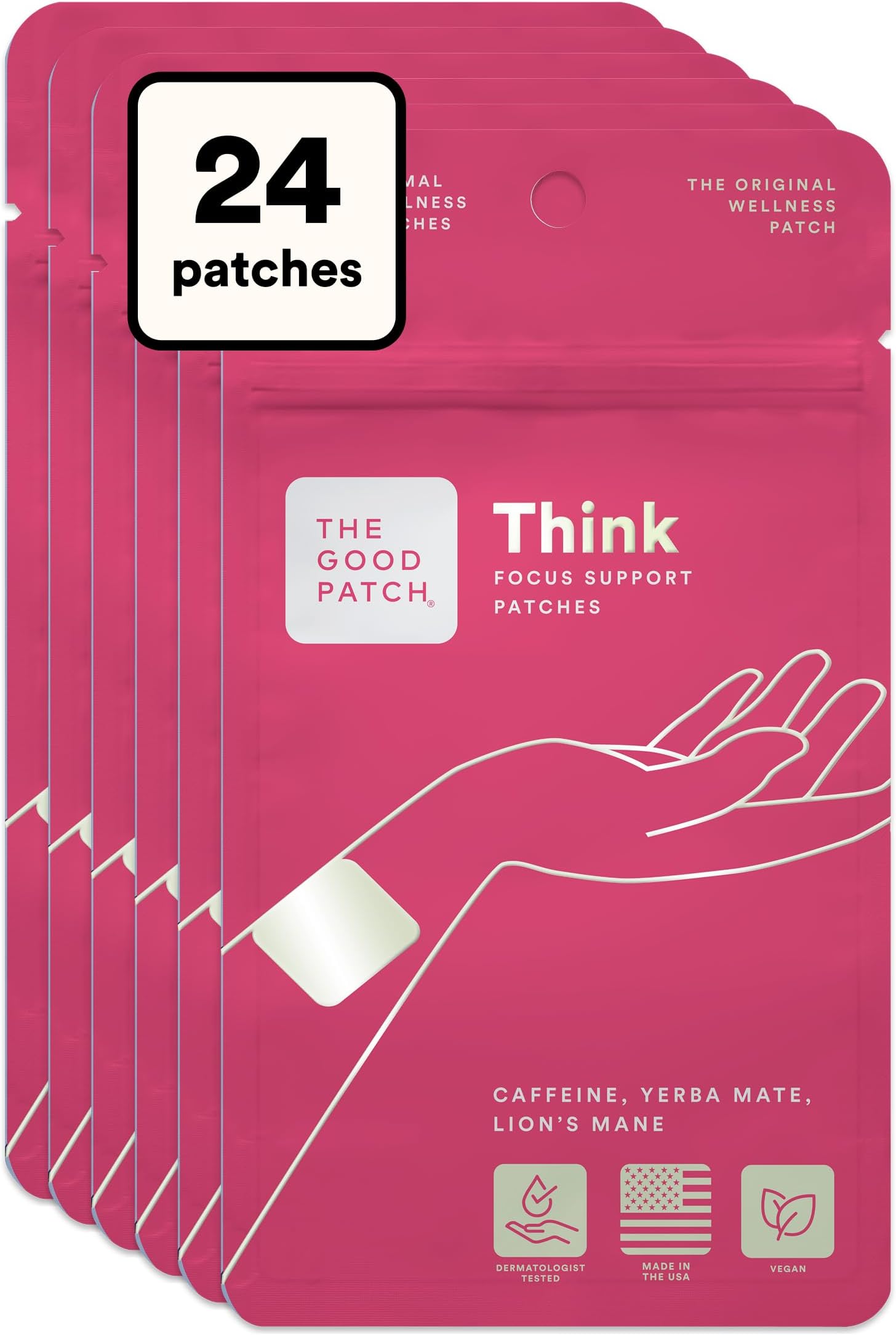 The Good Patch Think Focus Patch (24 Total Patches)