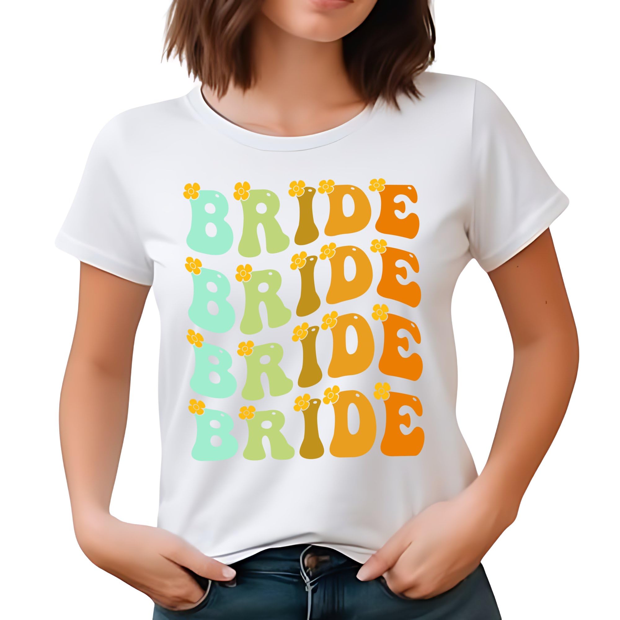 Seek Buy LoveBride Tribe T-Shirt, Bachelorette Party Tee, Floral Graphic Shirt, Wedding Crew Tops, Bridesmaid Proposal