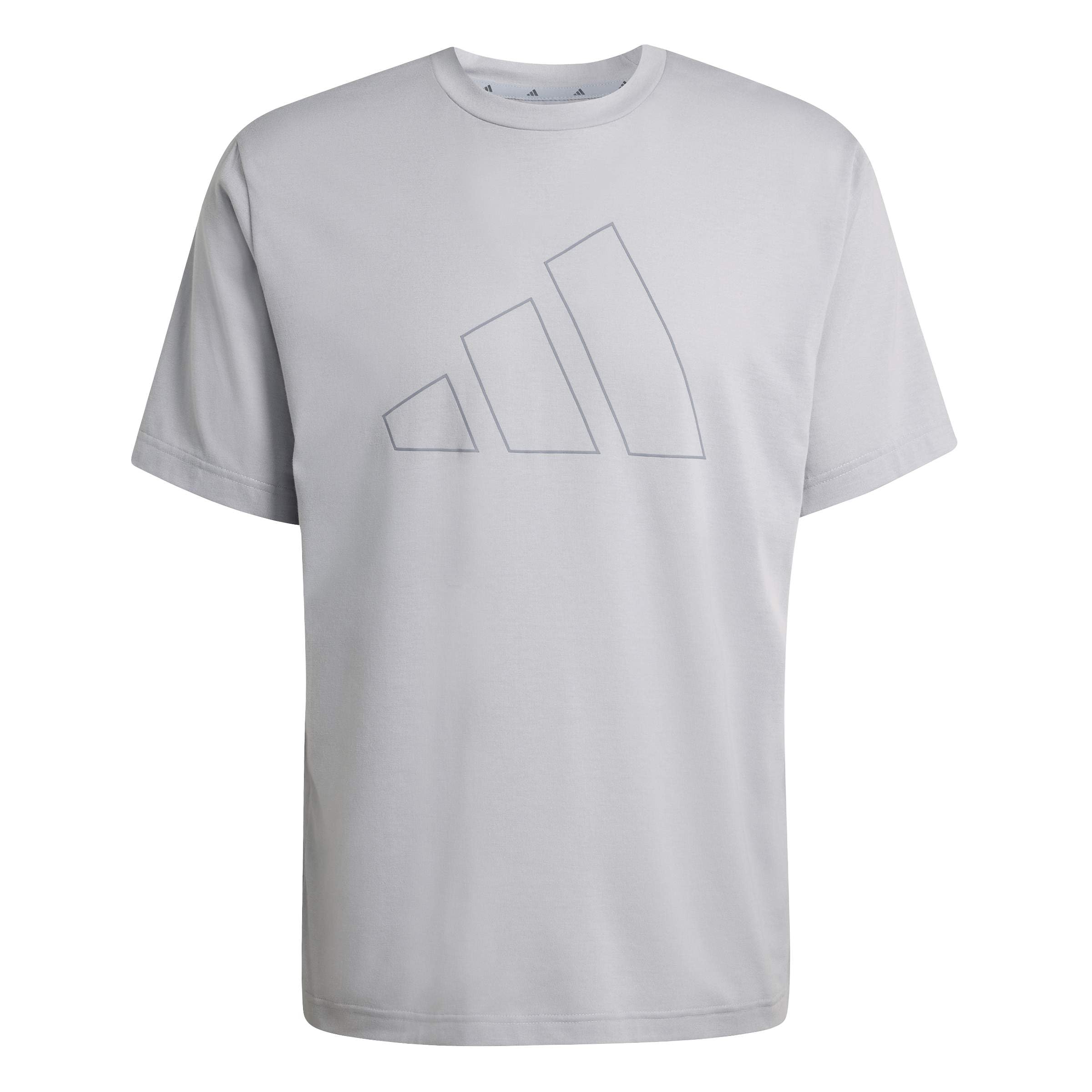 adidas Men's Workout Essentials FEELREADY Logo T-Shirt, Halo Silver, 3XL