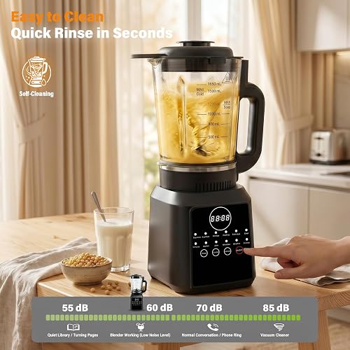 Frullatore riscaldante 1,7L, Zuppiera elettrica 12 programmi - 6