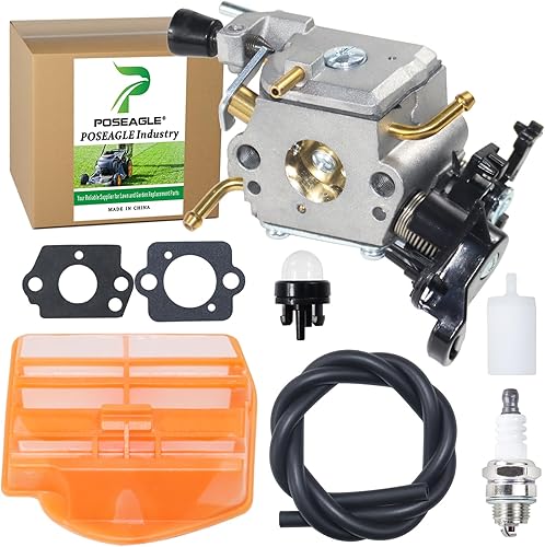 Miniatura 10 de Carburador C1M-EL37B con filtro de aire 544080802 que reemplaza a ZAMA C1M-EL37B, 506450401, 531215601 para Husqvarna 445, 445II, 445EII, 450,