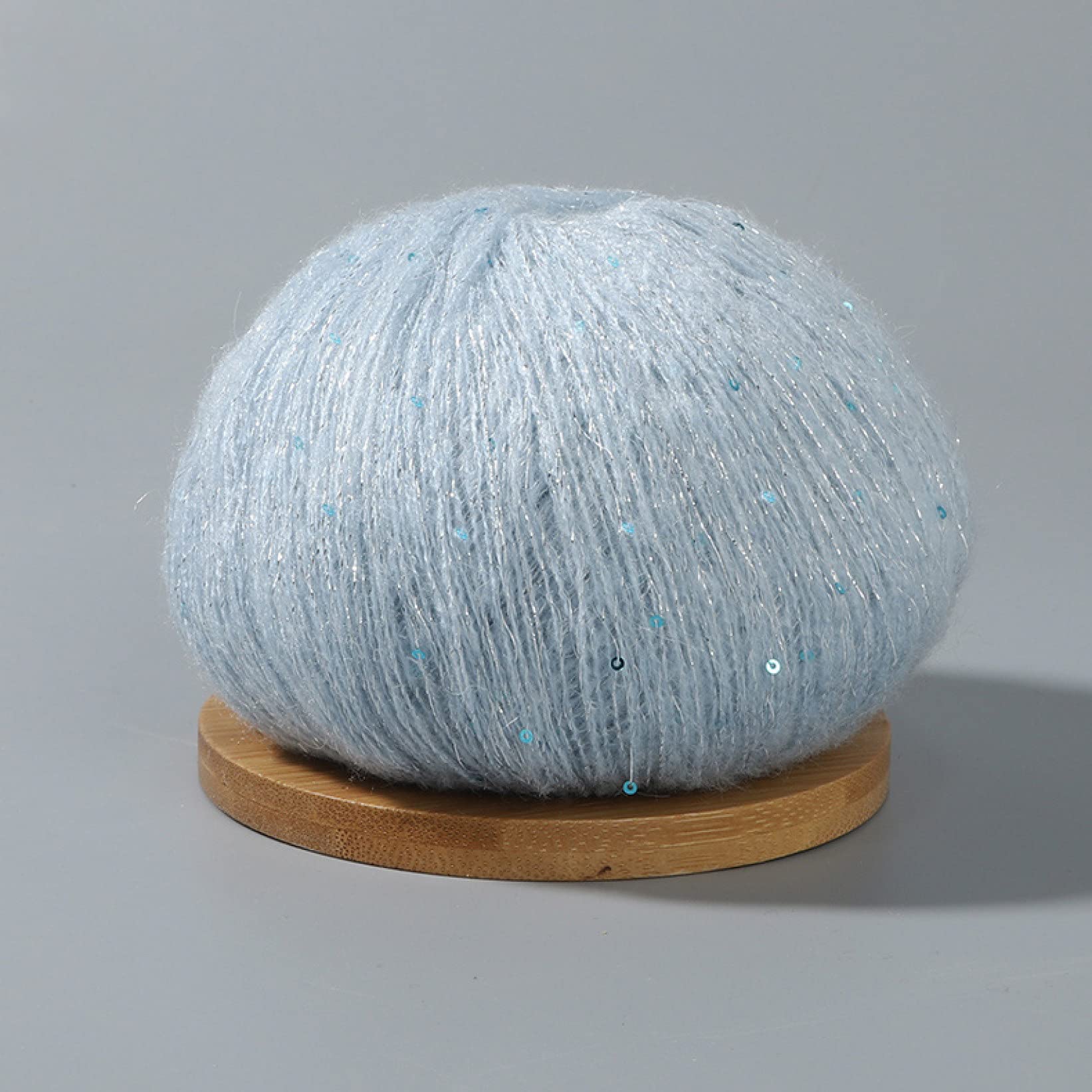 Filato for Maglieria in Mohair con Paillettes, 50 g, Morbido e soffice, Filo di Lana for Maglioni Scialli all'Uncinetto(9)