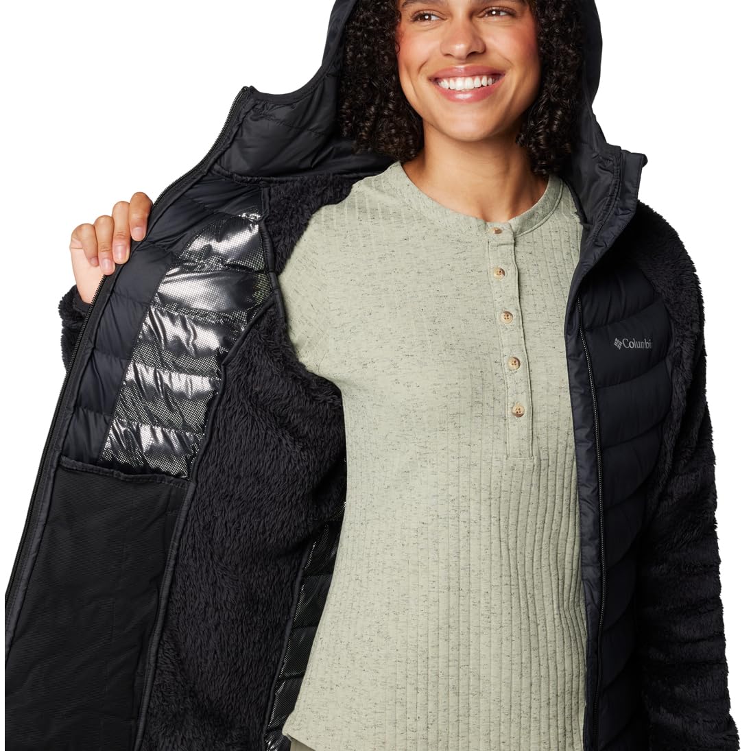 Columbia Damska kurtka puchowa Powder Lite 2 Sherpa Hybrid (1 szt.)