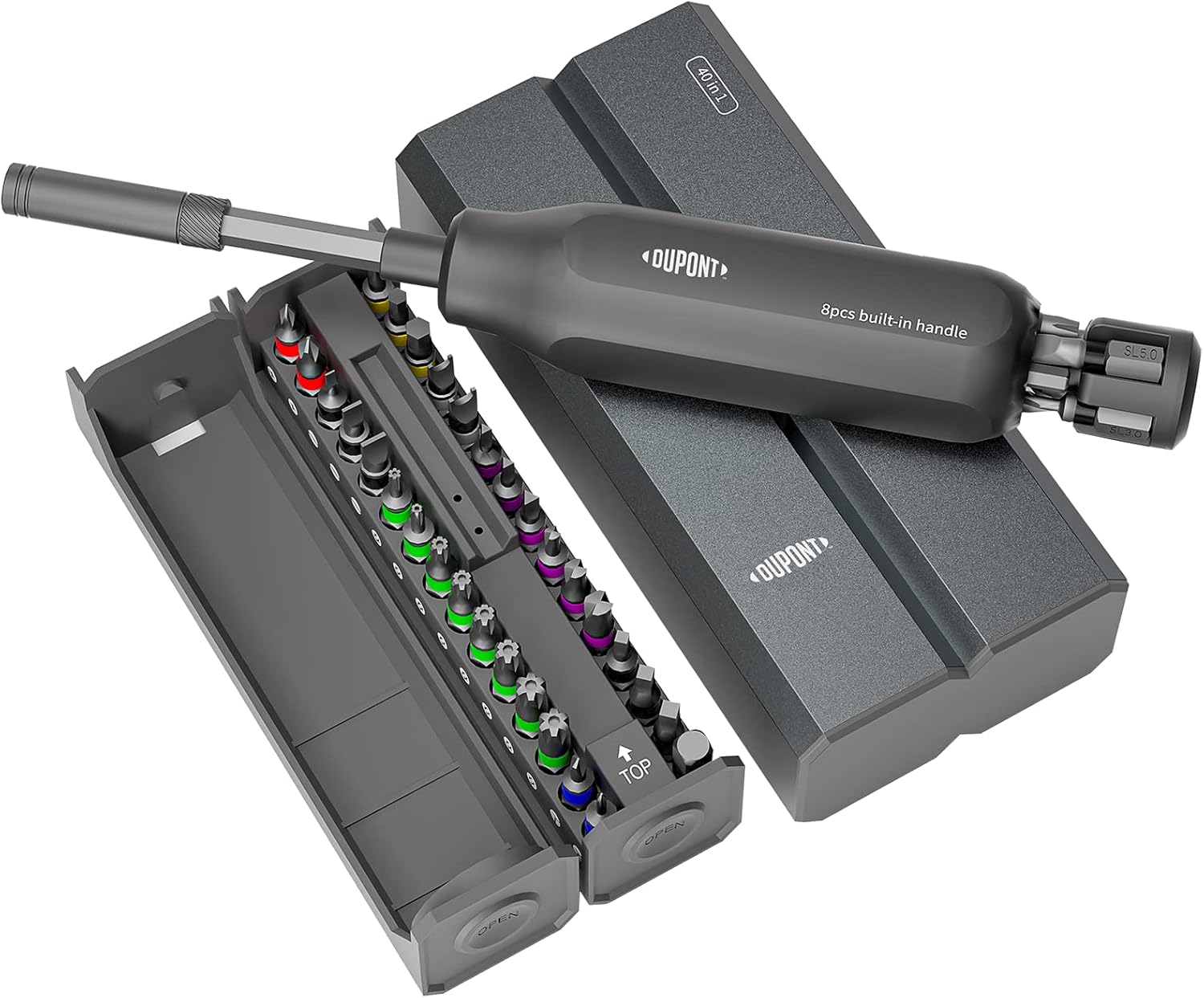 DuPont 40 in 1 Screwdriver Set,Hidden Magazine Design