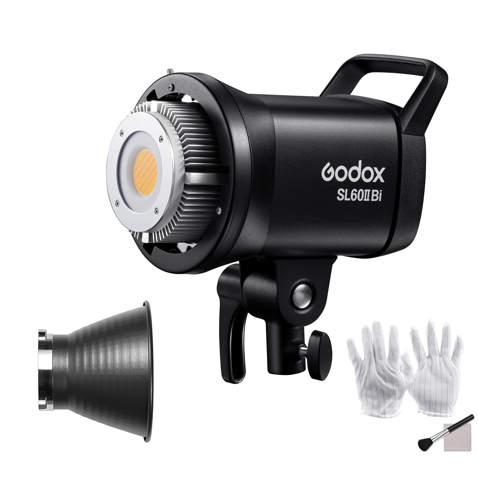 GODOXSL60IIBi LED Video Light 75W Studio Fill Light 2800K-6500K with 11 FX Lighting Effects Bowens Mount APP/2.4G Wireless/On-board Control for Portrait Product Photography