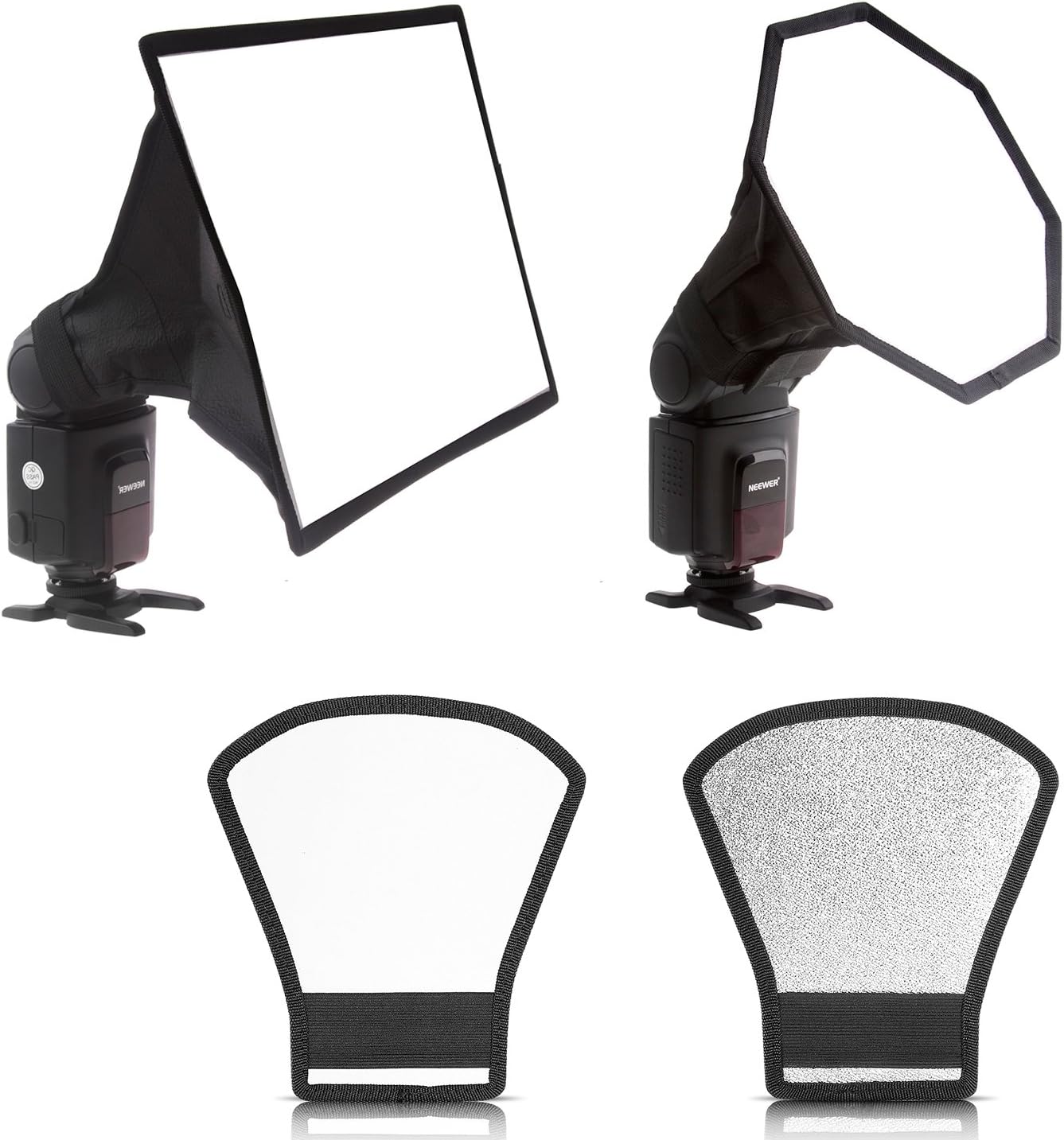 Amazon.com : Neewer 8" x 12"/20 x 30cm Square Softbox,8" x 8"/20x20cm ...