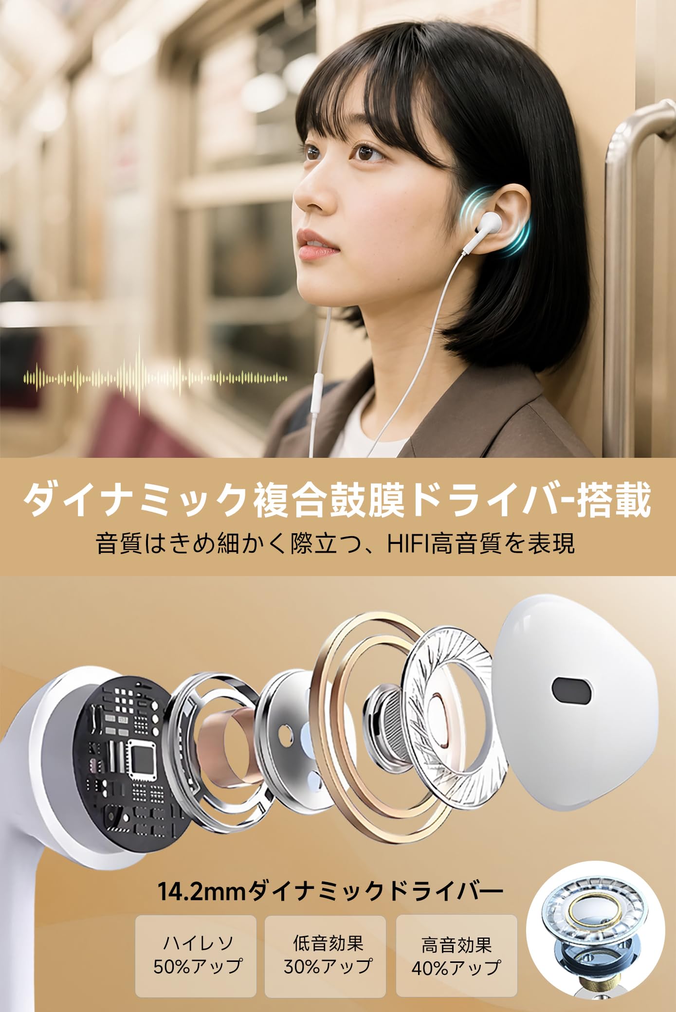 Amazon.co.jp: イヤホン 有線イヤホン 3.5mmジャック【2026年新