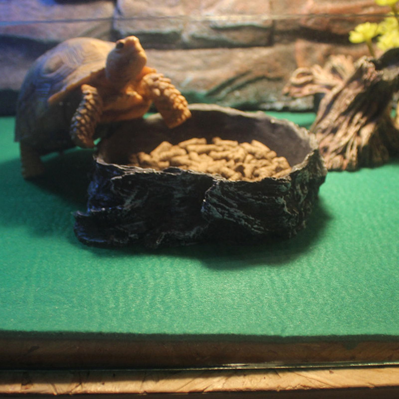 Tapis pour reptiles 100 x 40 cm absorbant respirant lavable réutilisable revêtement de terrarium