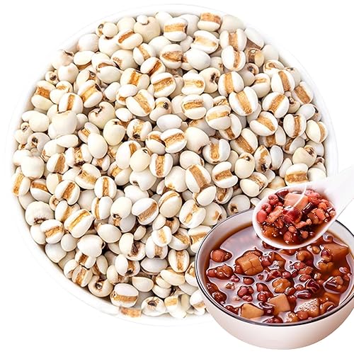 Job's Tears - Semilla de coix 18 oz/500 g – Cebada perlada natural, ideal para té, bebidas, gachas de avena y sopa, sin gluten, sin aditivos