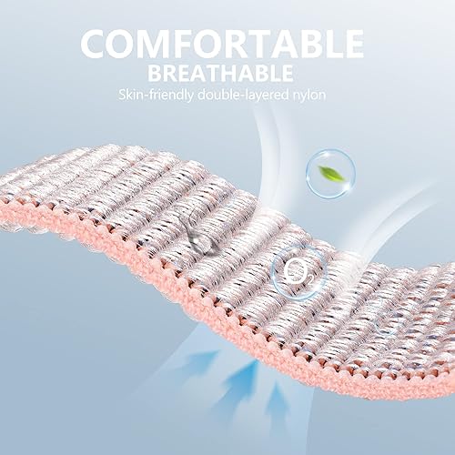 Miniatura 3 de Paquete de 10 bandas de nylon suaves compatibles con Apple Watch para mujeres y hombres de 38 mm, 40 mm, 41 mm, 42 mm, 44 mm, 45 mm, 49 mm, correa