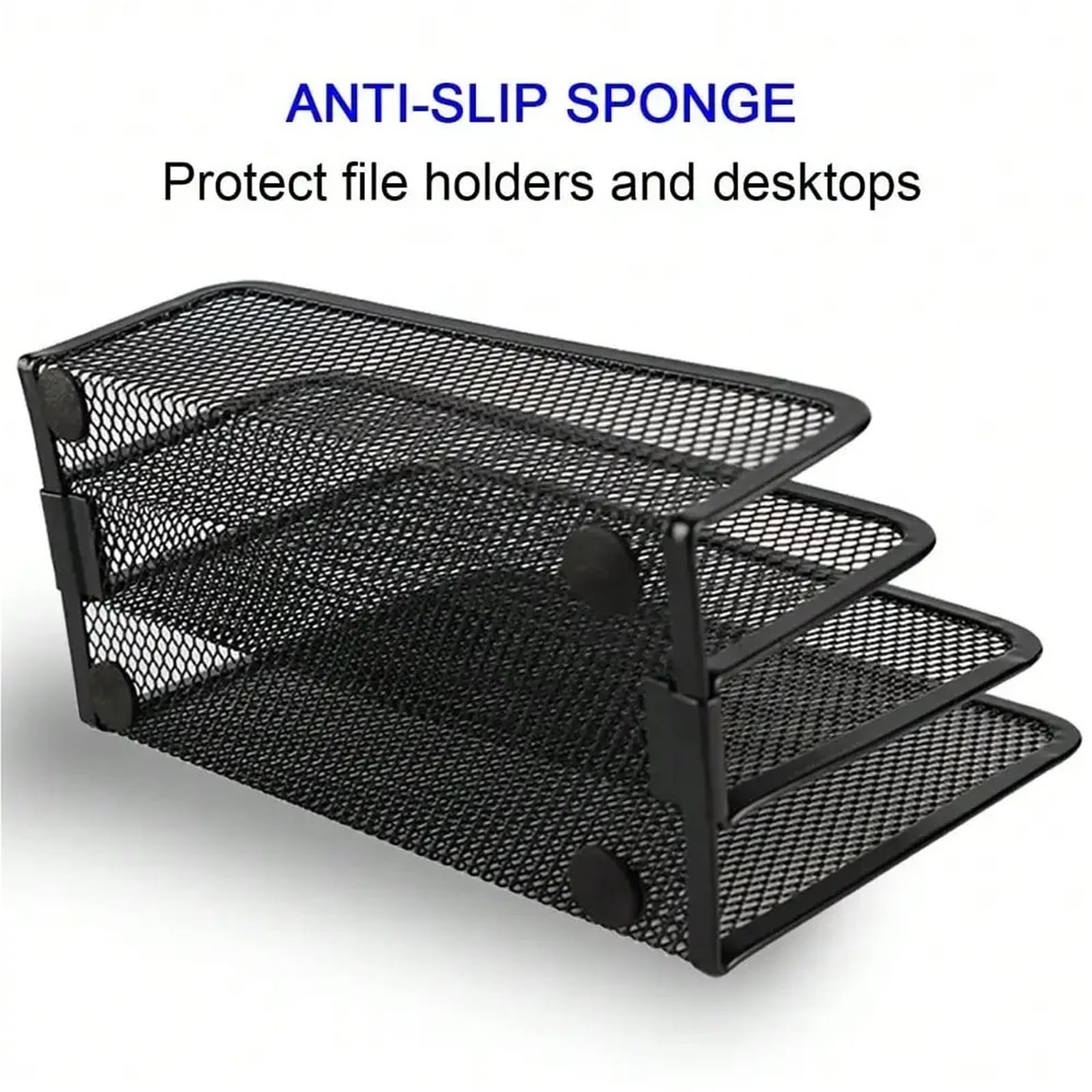 Stehsammler Desktop-Mail-Organizer mit 3 Fächern aus Metallgeflecht zur Aufbewahrung von Briefen und Dokumenten, Aktenhalter for den Schreibtisch