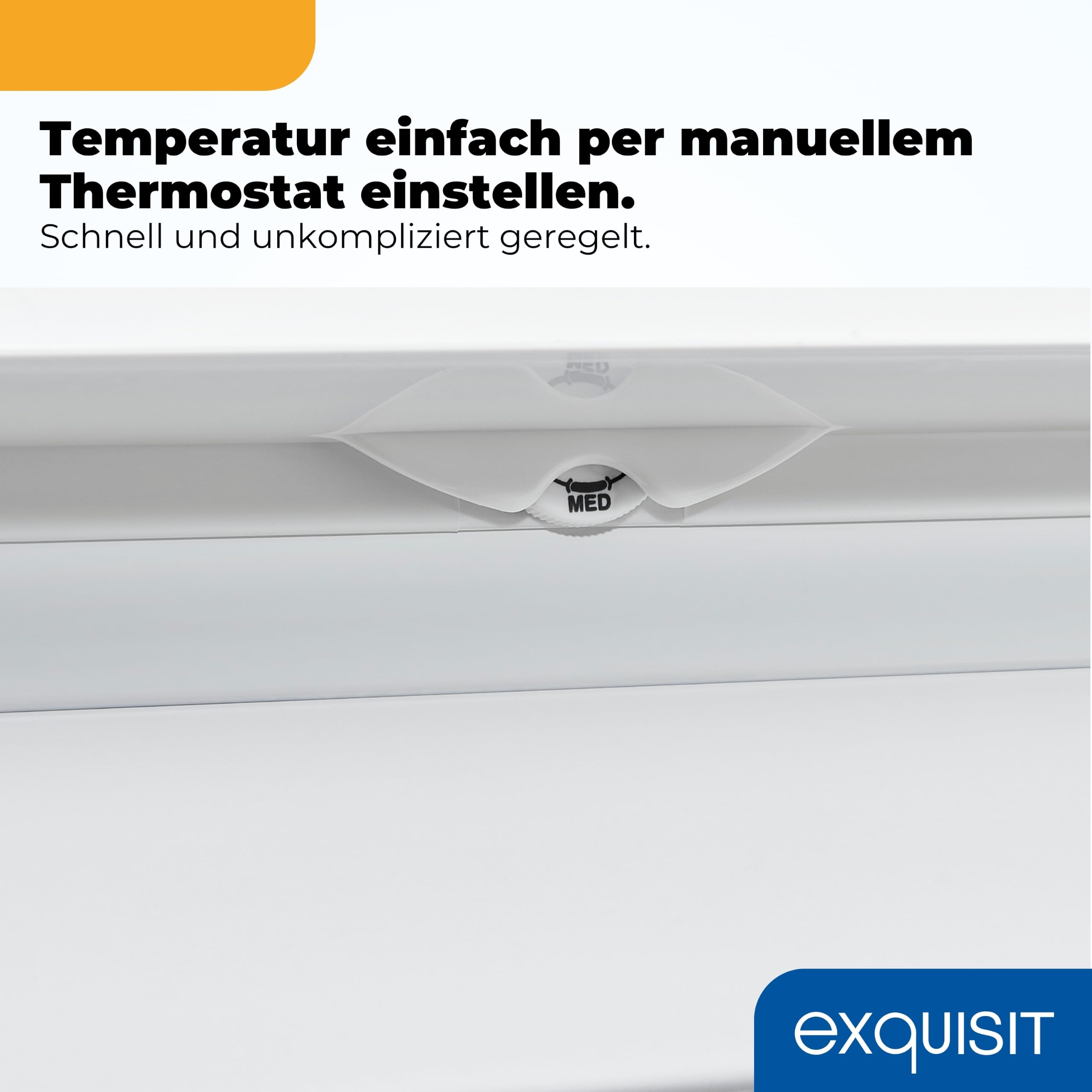 Exquisit Gefrierschrank GS581-040Cweiss 87 L 85,5 cm Höhe Energieklasse C 40 dB 4-Sterne-Gefrieren Weiß