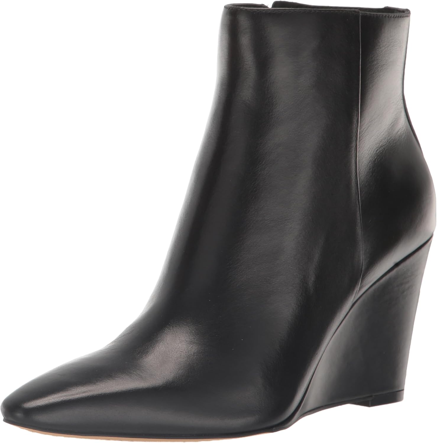 Vince Camuto Women's Teeray Wedge Bootie Ankle Boot, Black, 7