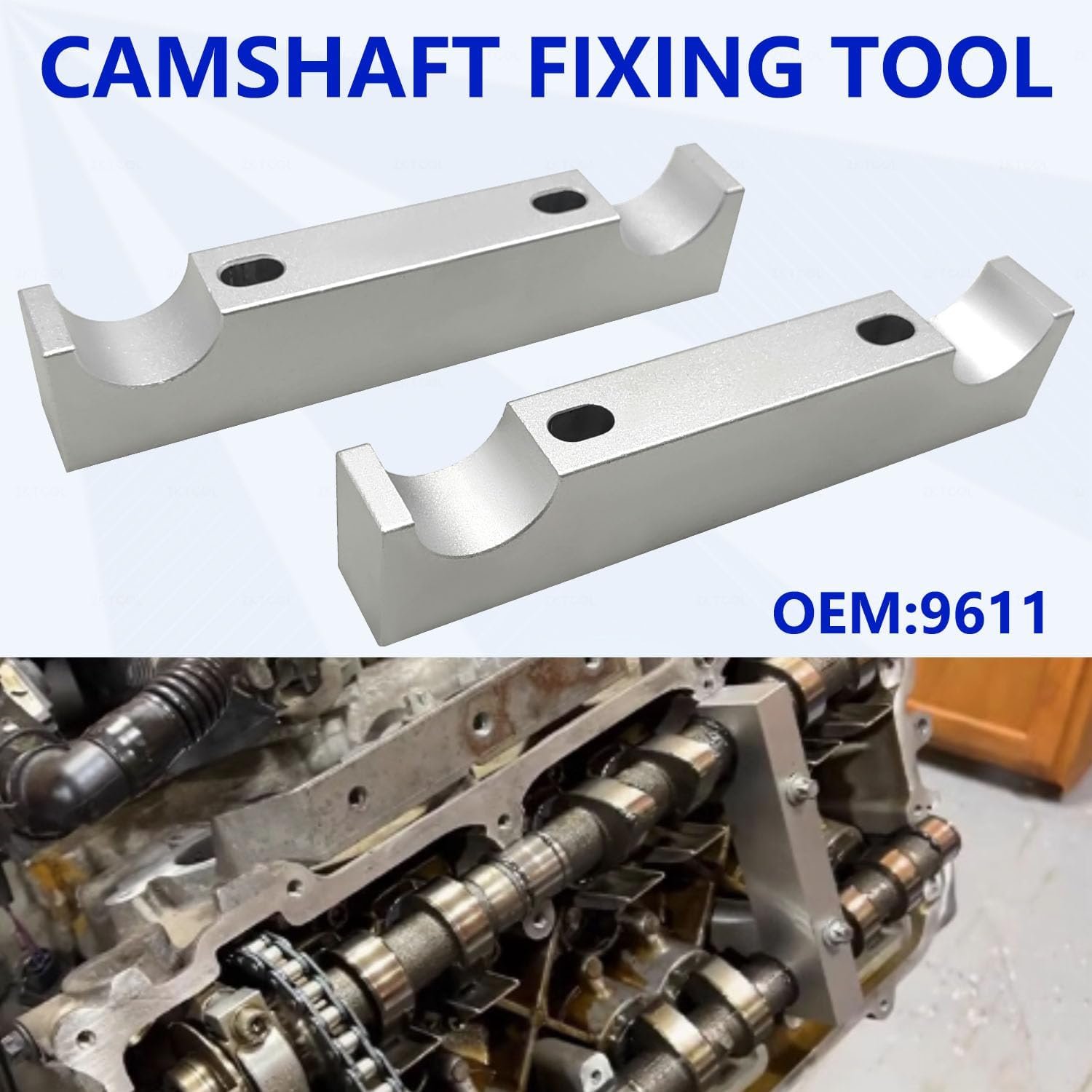 ZKTOOL Kit di strumenti per la messa in fase del motore, compatibile con Porsche 911 Boxster 996 997 987, set di strumenti per l'allineamento del bloccaggio del tensionamento dell'albero a camme del