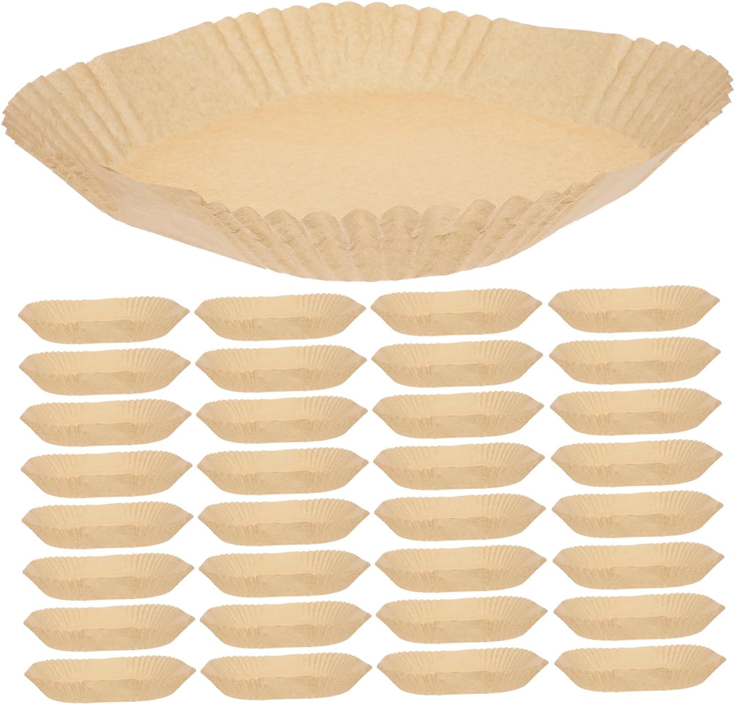 300pcs Air Fryer Paper Nonstick Baking Liner for Cooking Steaming and Baking for Meat Pizza and Vegetables for Home and Outdoor Use