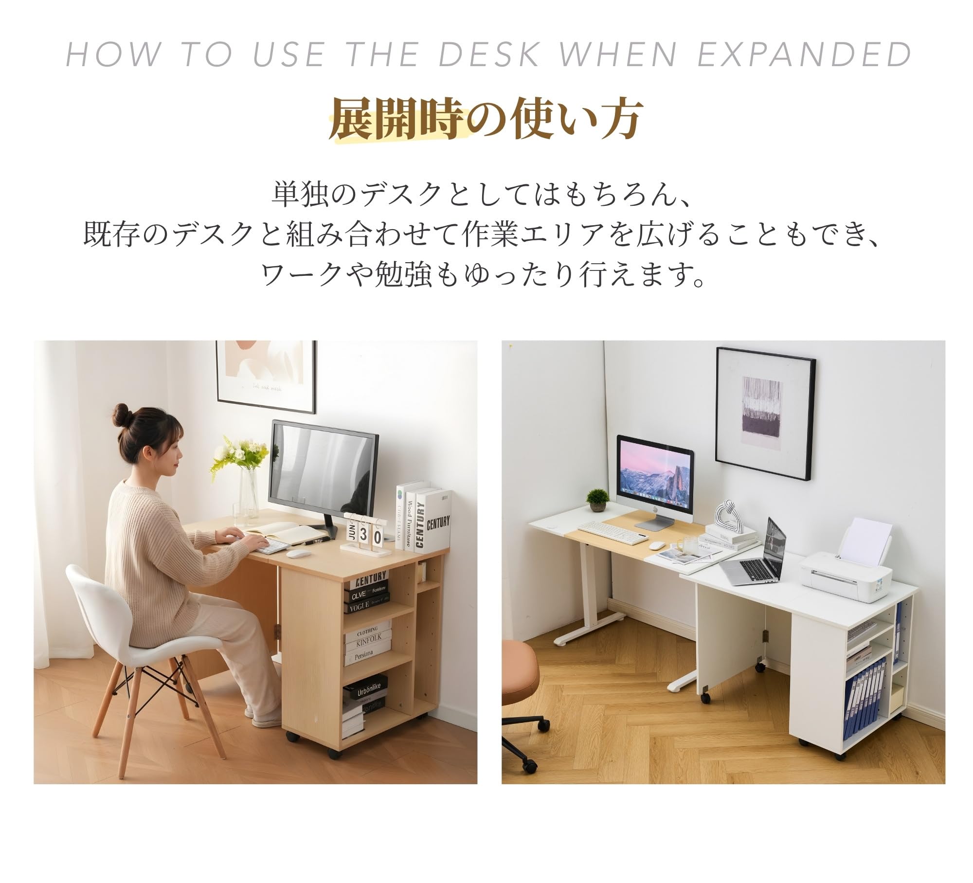 Amazon | OSJ 折りたたみデスク パソコンデスク 幅100×奥行60×高さ70cm