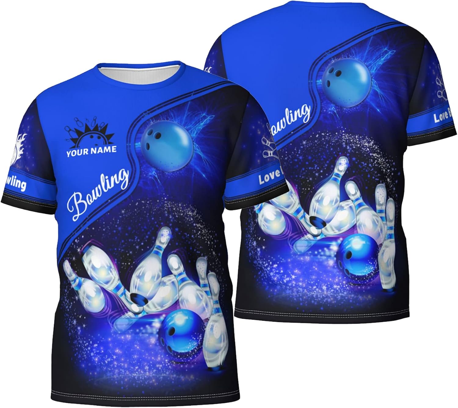 Personalized Bowling Shirts Custom Bowling Shirts for Men Women Custom Name 3D Bowling Shirts Gift for Bowling Lover