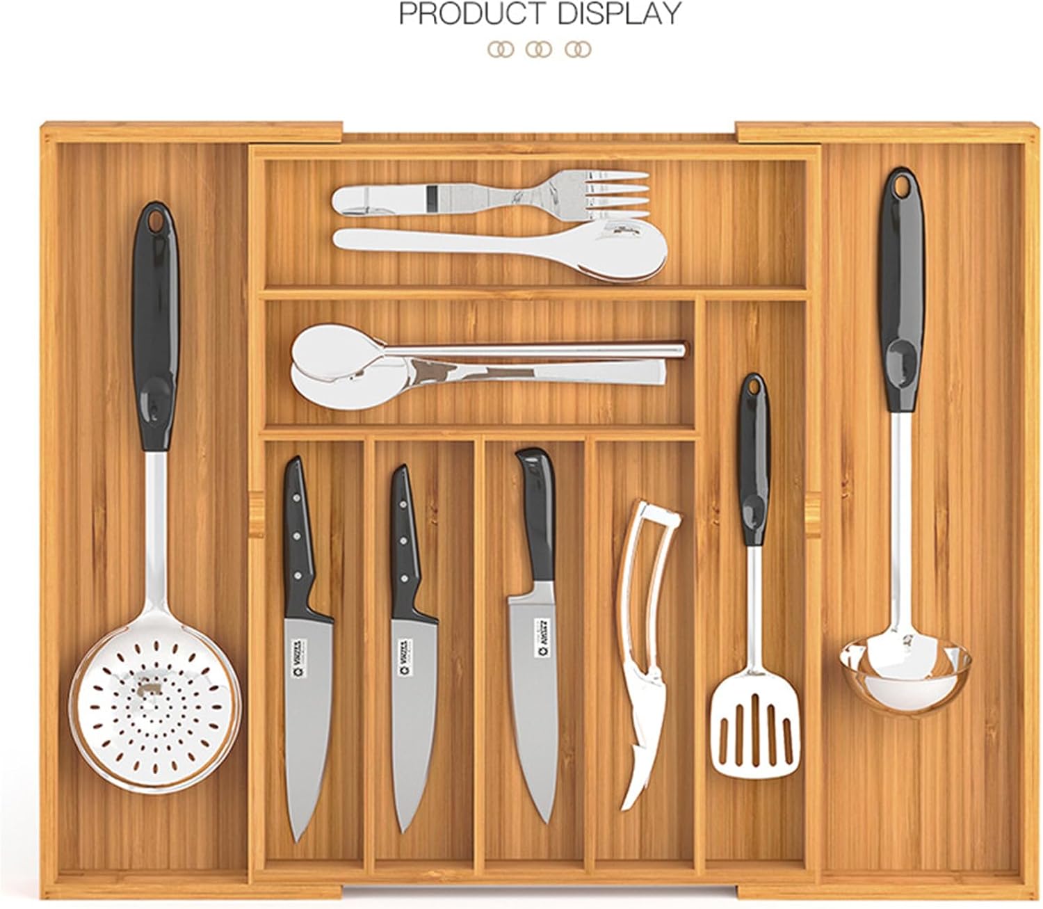 Cutlery Organizer | Adjustable Cutlery Tray - Spoon Holder - For Bathroom Bedroom Student Residence Apartment Jewelry