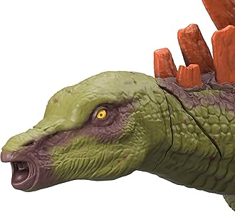 Mattel Jurassic World Dinosaur Toys with Roar Sound & Attack Action, Wild Roar Posable Figure, Physical & Connected Digital Play