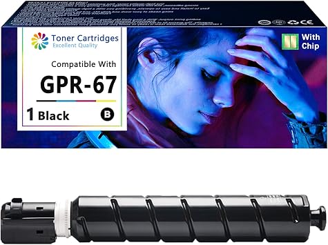 GRP67 Toner Cartridges Compatible for Canon GRP-67 GRP 67 Toner Cartridge Compatible for Canon IR-ADV 4925 4935 4945 Printers1 Pack,Black