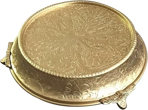 Miniatura 5 de GiftBay - Soporte para pastel de boda cónico redondo de 14 pulgadas, acabado dorado, construido de aluminio fuerte para un peso de pastel multicapa.