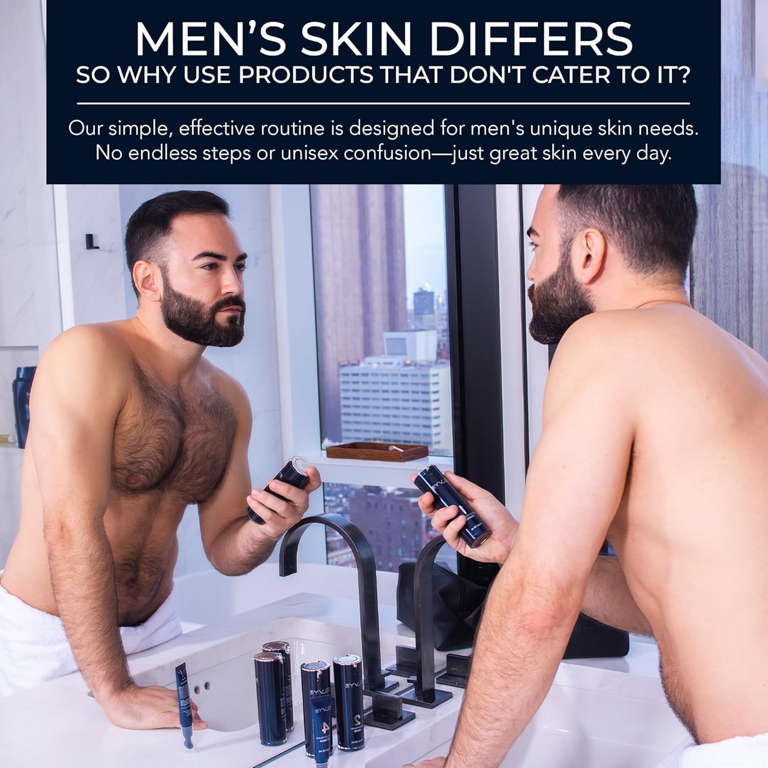Gentle Face Cleanser for Men | Deep Cleansing Face Wash with Oat Amino Acid & Glycerin | Skincare for Oily, Dry & Sensitive Skin | Travel-Size Facial Cleanser (1 Fl Oz)