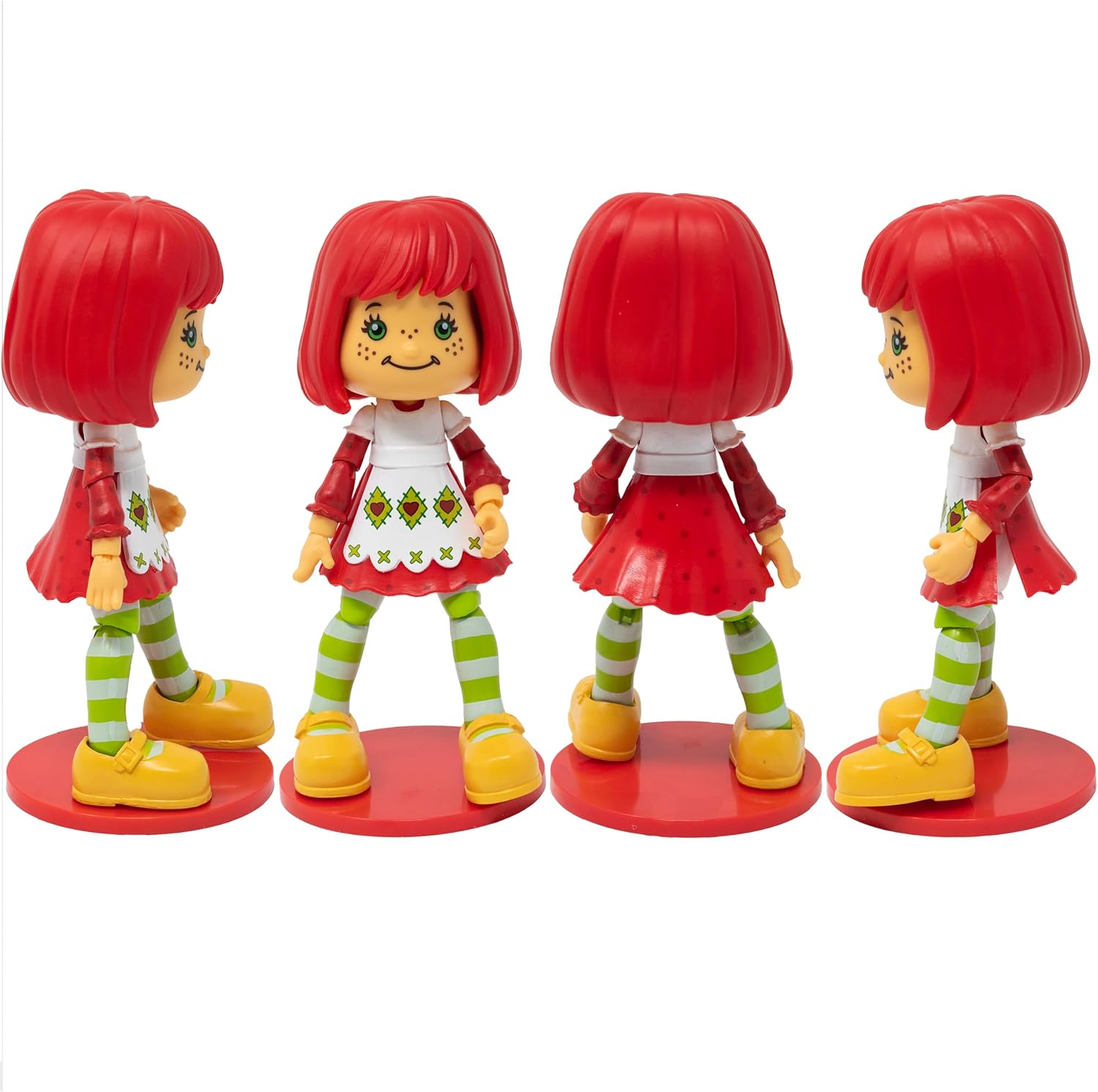 Boss Fight Studio Deluxe Strawberry Shortcake & Custard Kitten Collectible Action Figure – Highly Articulated Fruity Scented Figurine with Accessories, Interchangeable Parts, and Stand – 1:12