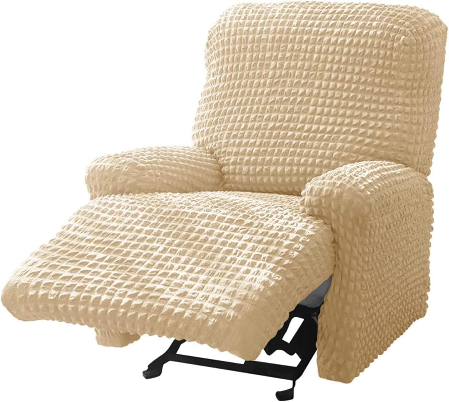 Stretch Recliner Chair Slipcover, Massage Recliner Sofa Cover 1Seat Armchair Reclining Covers Washable Lazy Boy Furniture Protector (Pink)