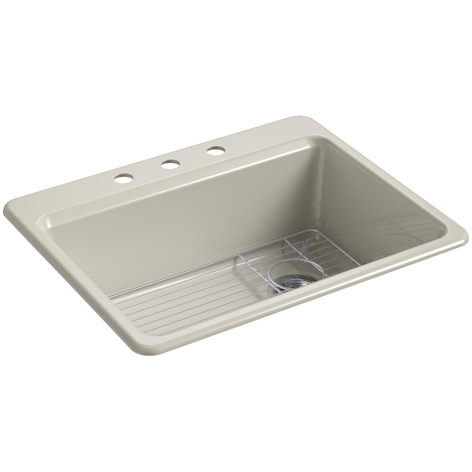 Buy KOHLER K86683A1G9 Riverby TopMount SingleBowl Kitchen Sink